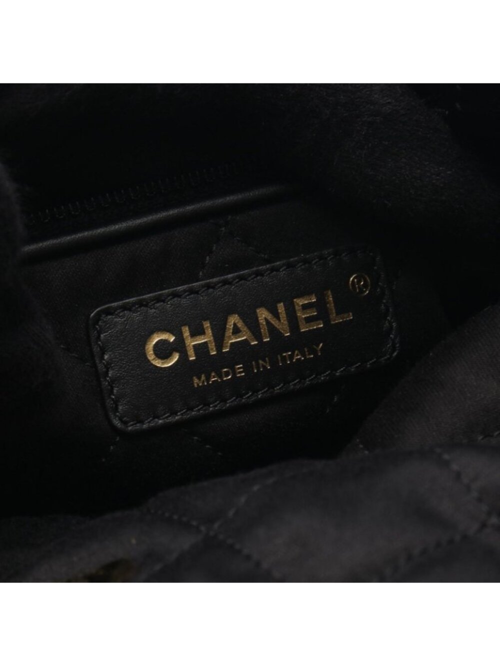 Chanel Backpack 22 Large Black Leather 22 Quilted Chain - Picture 4 of 6